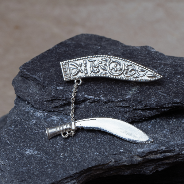 2 in 1 Khukuri brooch