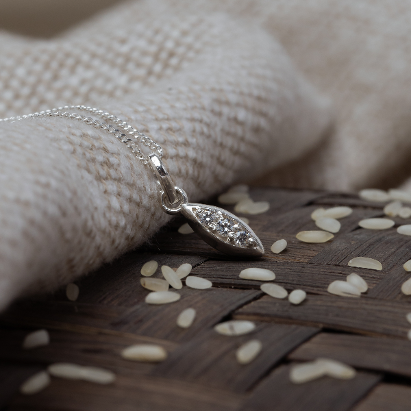 Chamal (rice grain) pendant